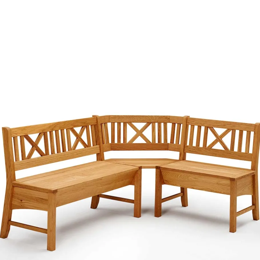 Best Massive Essgruppe mit Truhen-Eckbank - Jodrav (vierteilig) Sitzgruppe|Tische