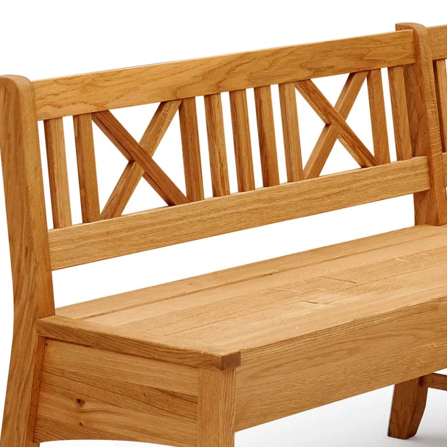 Best Massive Essgruppe mit Truhen-Eckbank - Jodrav (vierteilig) Sitzgruppe|Tische