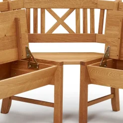 Best Massive Essgruppe mit Truhen-Eckbank - Jodrav (vierteilig) Sitzgruppe|Tische