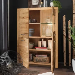 Sale Massives Highboard mit vier Türen - Loitons Highboards|Vitrinen