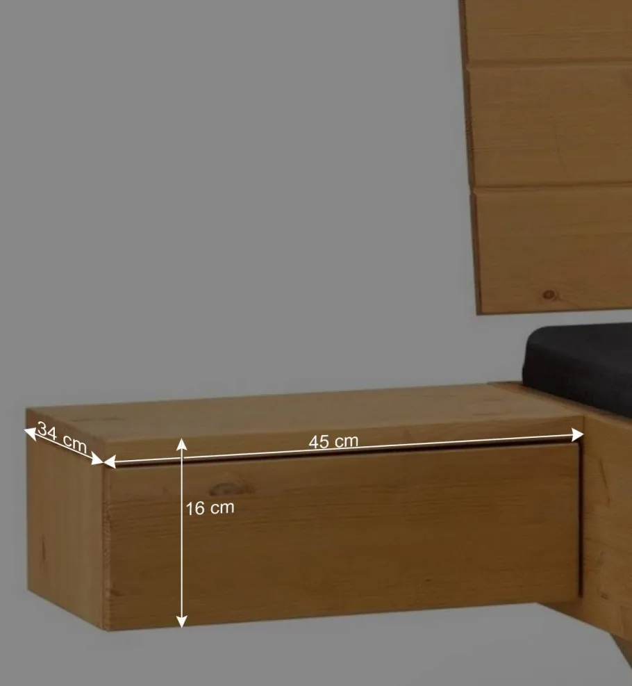 Outlet Massives Holzbett mit Kufengestell - Vorianca Betten