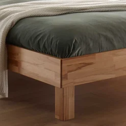 Best Massives Kernbuche Bett mit Kopfteil - Sotrigo Betten