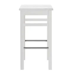 Sale Massivholz Barhocker in Weiß lackiert - Zanaris Hocker
