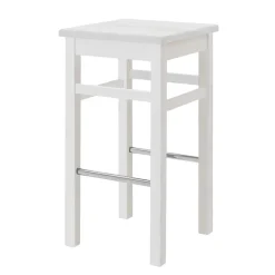 Sale Massivholz Barhocker in Weiß lackiert - Zanaris Hocker