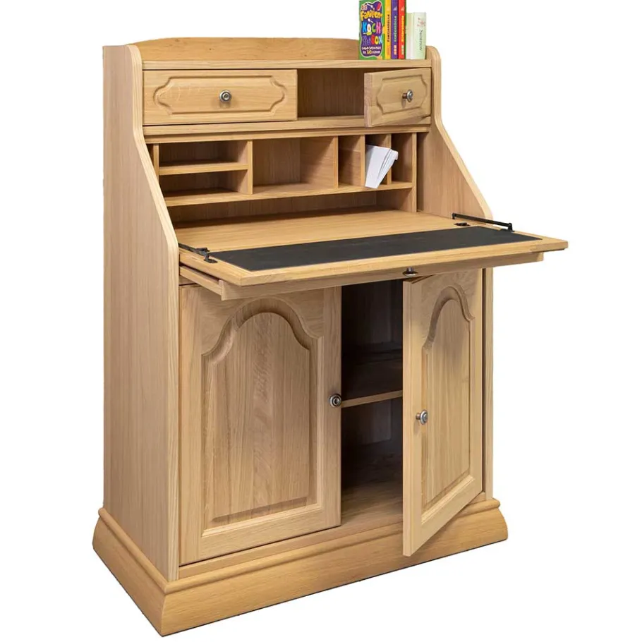 Best Massivholz Sekretär aus Eiche geölt - Catuella Highboards