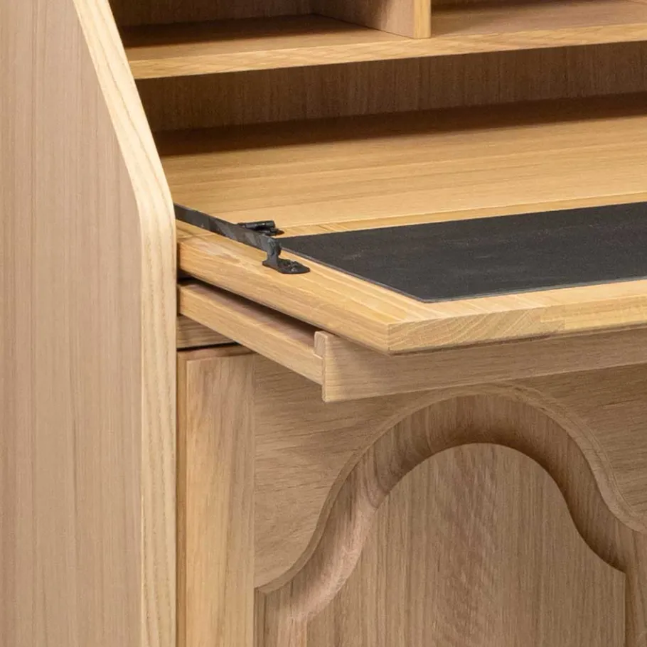 Best Massivholz Sekretär aus Eiche geölt - Catuella Highboards