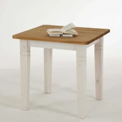 Sale Massivholz Sitzgruppe Lugon in Weiß (fünfteilig) Sitzgruppe