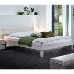 Best Massivholzbett Edward in Weiß Betten