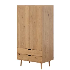 Best Massivholz-Kleiderschrank mit zwei Schubladen - Fabijola Kleiderschränke|Schränke