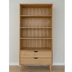 Sale Massivholz-Regal mit zwei Schubladen - Fabijola Regale