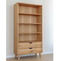 Sale Massivholz-Regal mit zwei Schubladen - Fabijola Regale