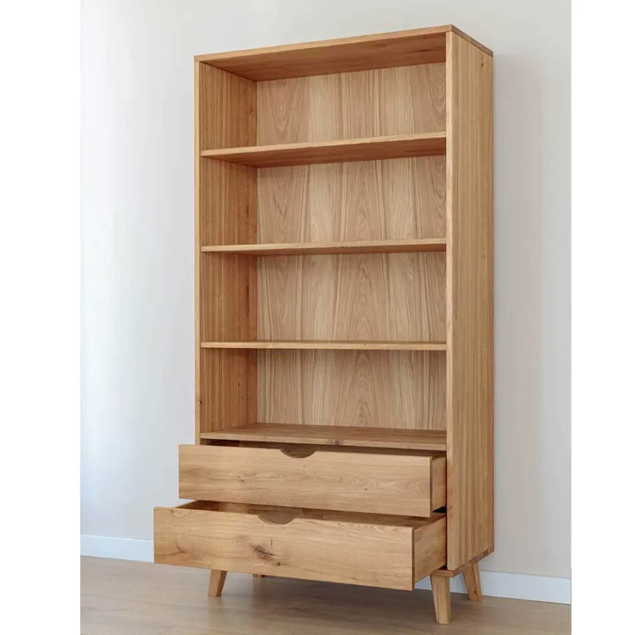 Sale Massivholz-Regal mit zwei Schubladen - Fabijola Regale