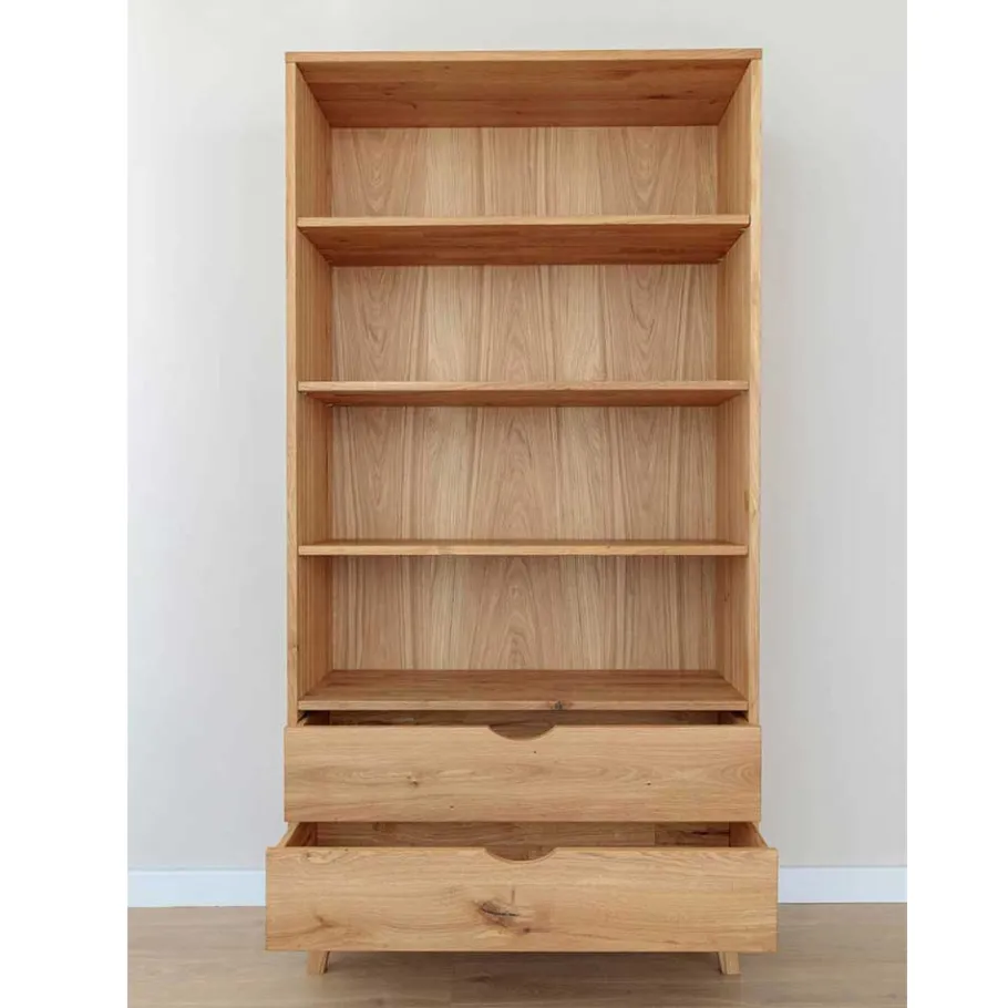 Sale Massivholz-Regal mit zwei Schubladen - Fabijola Regale