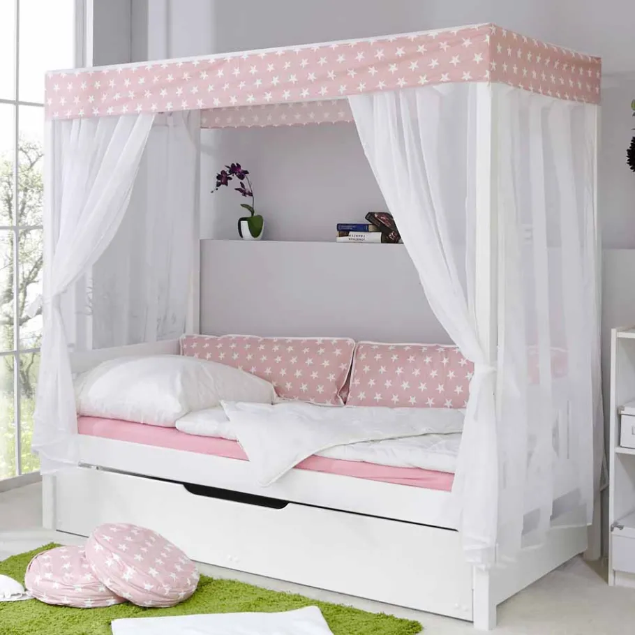 Best Mädchen Himmelbett Sionara mit Ausziehbett Betten