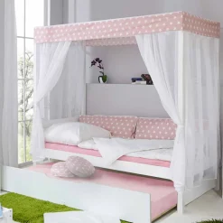 Best Mädchen Himmelbett Sionara mit Ausziehbett Betten