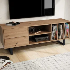 Sale Medien Element in Wildeiche Holzoptik - Priazena Tv & Hifi-Möbel