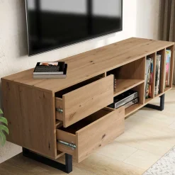 Sale Medien Element in Wildeiche Holzoptik - Priazena Tv & Hifi-Möbel