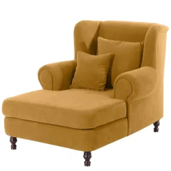 Sale Megasessel in Gelb Velours - Lisdonna Sessel