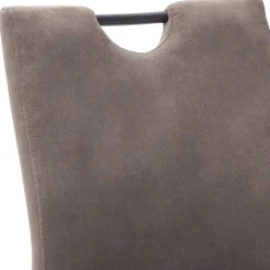 Sale Microfaser Freischwinger in Beige - Unicat (2er Set) Sessel