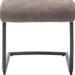 Sale Microfaser Freischwinger in Beige - Unicat (2er Set) Sessel