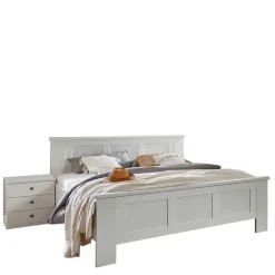 Clearance Modern Country Bettgestell in Weiß - Flinn Betten