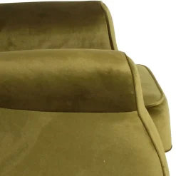 Clearance Modern Country Sessel in Oliv Grün Samtvelours - Davork Sessel
