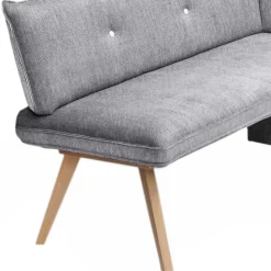 Online Moderne Eckbank mit grauem Stoffbezug - Eleonora Sitzbank