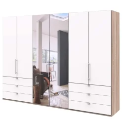 Sale Moderner Falttüren-Kleiderschrank mit Spiegel - Vaclyn Kleiderschränke|Schränke