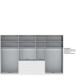 Moderner Kombi-Kleiderschrank 7-türig - Nucina Kleiderschränke