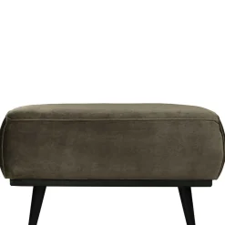 Sale Moderner Samthocker in dunklem Grün - Jassina Hocker