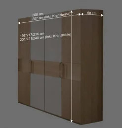 Sale Moderner Schlafzimmer Kleiderschrank 200 cm - Emdsiva I Kleiderschränke