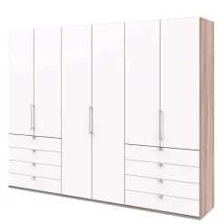 Sale Moderner Schlafzimmerschrank in Weiß & Eiche sägerau - Vaclyn Schränke