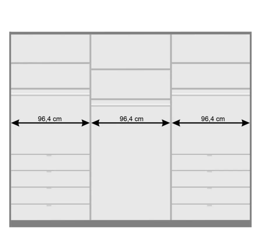 Sale Moderner Schlafzimmerschrank in Weiß & Eiche sägerau - Vaclyn Schränke