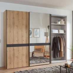 Online Moderner Schwebetürenschrank mit Spiegel - Ulapos Kleiderschränke
