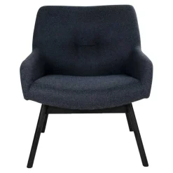 Clearance Moderner Sessel mit Strukturstoff in Grau - Mialano Sessel