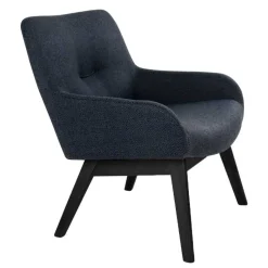 Clearance Moderner Sessel mit Strukturstoff in Grau - Mialano Sessel