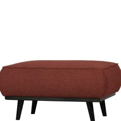 Sale Moderner Stoffhocker Boucle in Rotbraun - Anizia Hocker