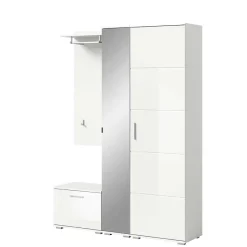 Sale Modernes Garderobenset in Weiß - Rugova I Garderoben