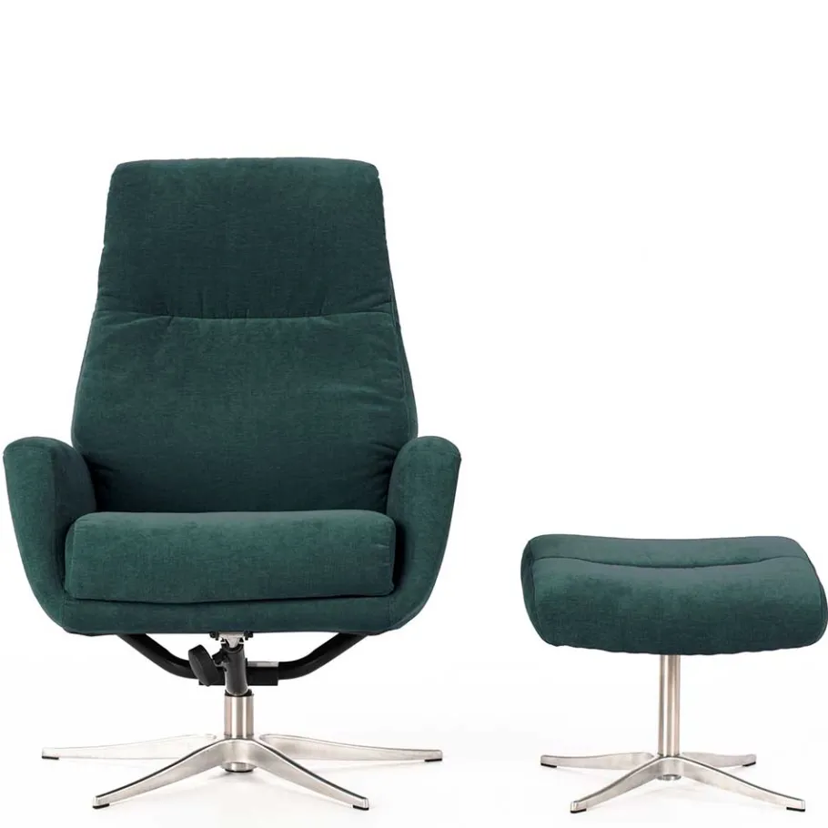 Sale Modernes TV Sessel Set mit Fußhocker - Trapani (zweiteilig) Sessel