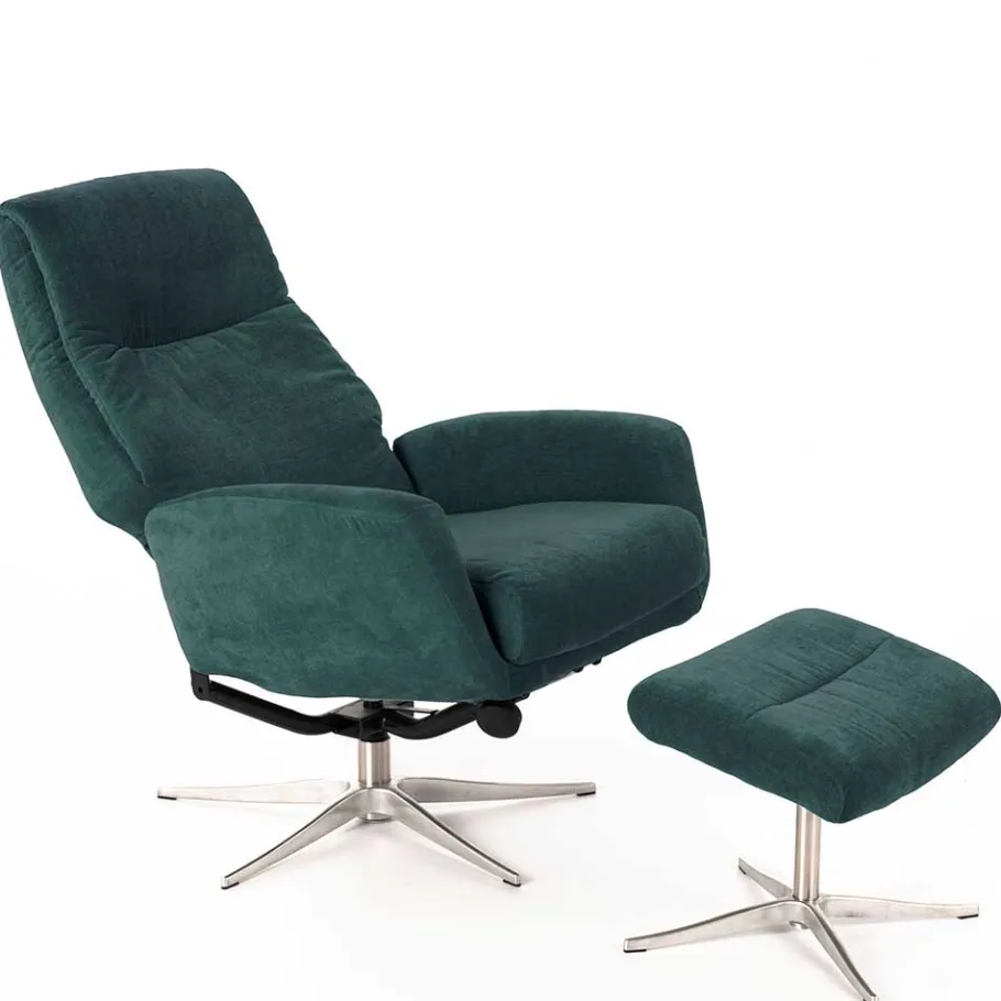 Sale Modernes TV Sessel Set mit Fußhocker - Trapani (zweiteilig) Sessel