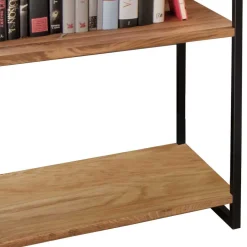 Sale Modernes Wildeiche Regal mit Stahlgerüst - Sluganov Regale