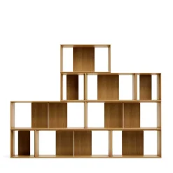 Best Modulares Standregal in Eiche Furnier - Hero (neunteilig) Regale