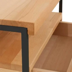 Sale Nachtkommode Ettina in Natur und Schwarz Kommoden