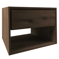 Sale Nachtkommode für die Wand in Eiche Dunkel - Live Kommoden