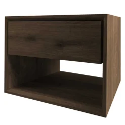 Sale Nachtkommode für die Wand in Eiche Dunkel - Live Kommoden