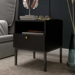 Sale Nachtkommode mit Fach und Schublade - Groot Kommoden