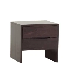 Sale Nachtschrank aus Buche Wengefarben Jet mit 2 Schubladen Kommoden