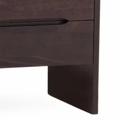 Sale Nachtschrank aus Buche Wengefarben Jet mit 2 Schubladen Kommoden