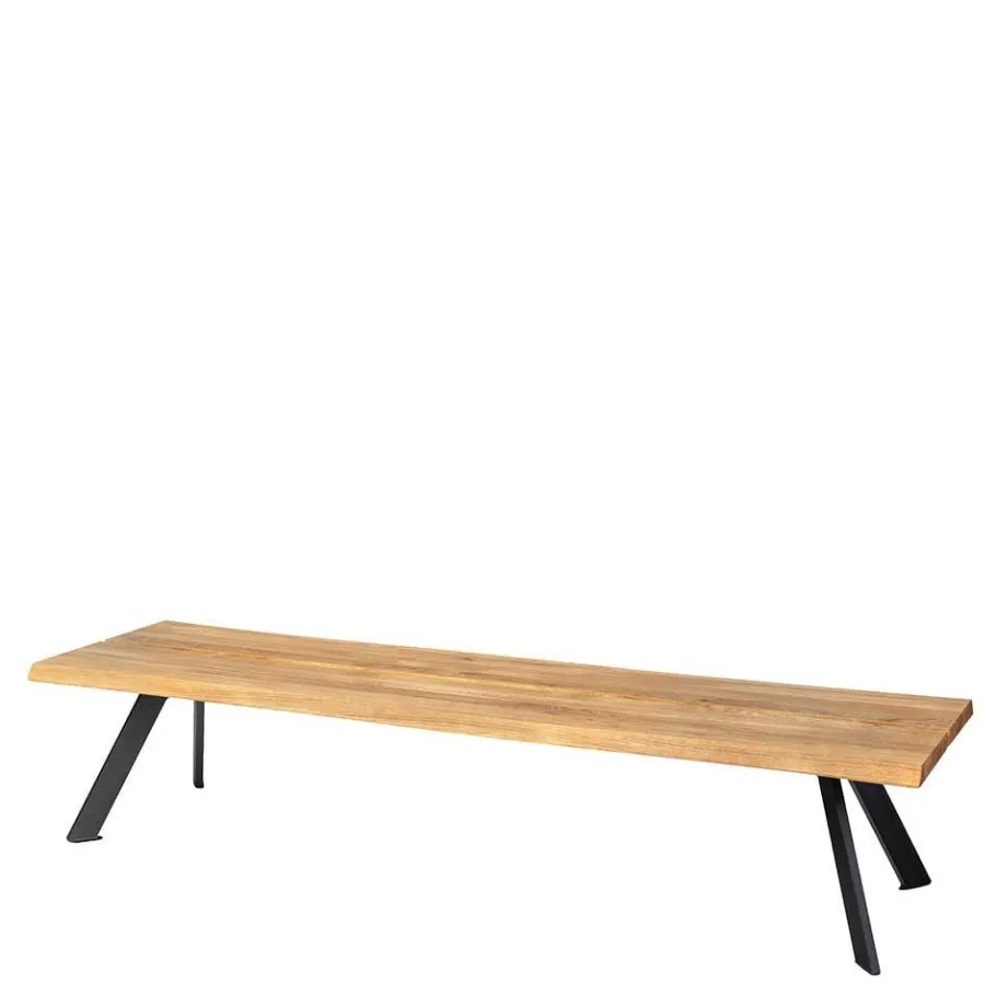 Online Naturkanten Essbank aus Wildeiche - Piton Sitzbank