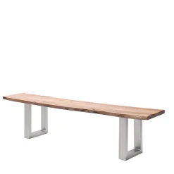 Sale Naturkanten Esstisch-Bank in Akazie Natur - Fixum Sitzbank